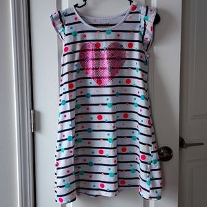 Cat & Jack xl (14-16) sleeveless sleepwear with pink heart